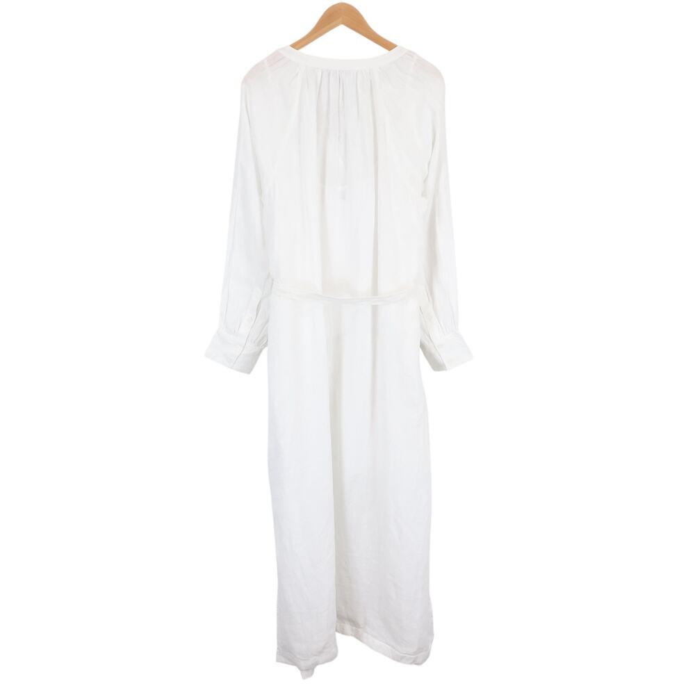 J.Crew Cabana Linen Tie Waist Maxi Dress White Size XL NWT - Picture 8 of 9